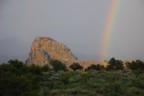 Pretty rainbow during one of the frequent showers