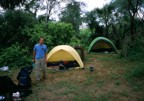 Our camp below Kitchwa Tembo